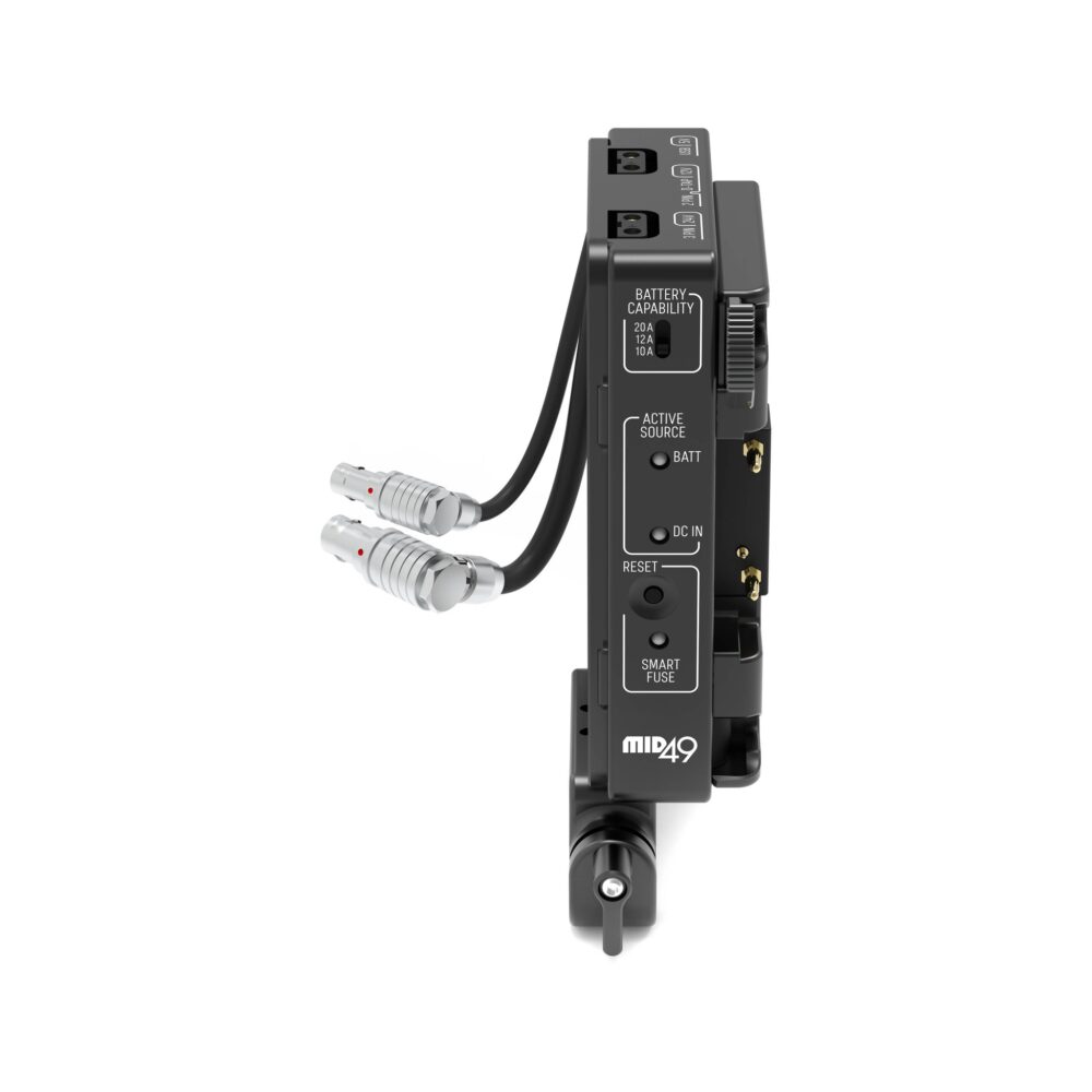 MID49 Power Distribution Box DB-1 with 15mm LWS Rod Mount for RED KOMODO-X & V-RAPTOR, Gold Mount