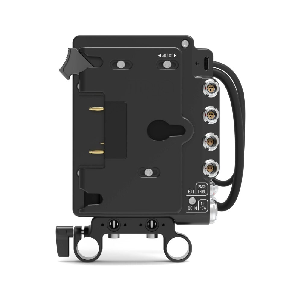 MID49 Power Distribution Box DB-1 with 15mm LWS Rod Mount for RED KOMODO-X & V-RAPTOR, Gold Mount