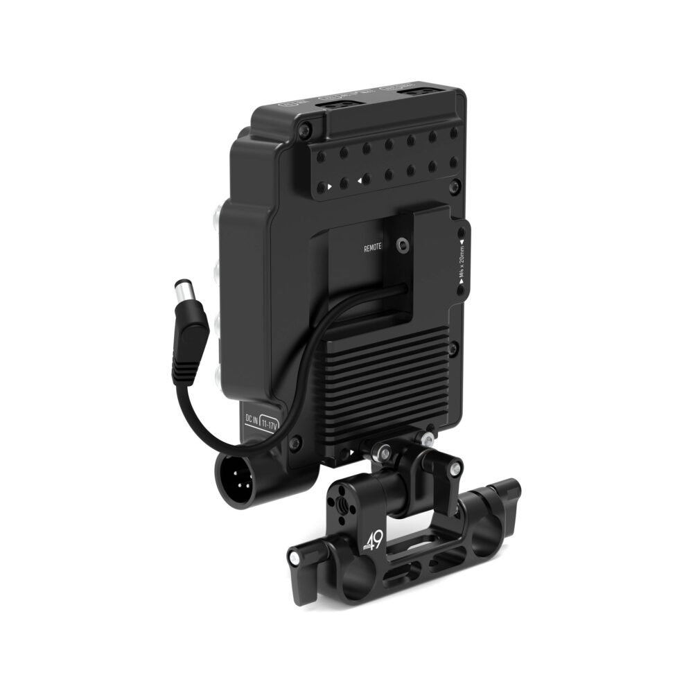 MID49 Power Distribution Box DB-4 for Canon C80/C70, Gold Mount, Rod Mounted