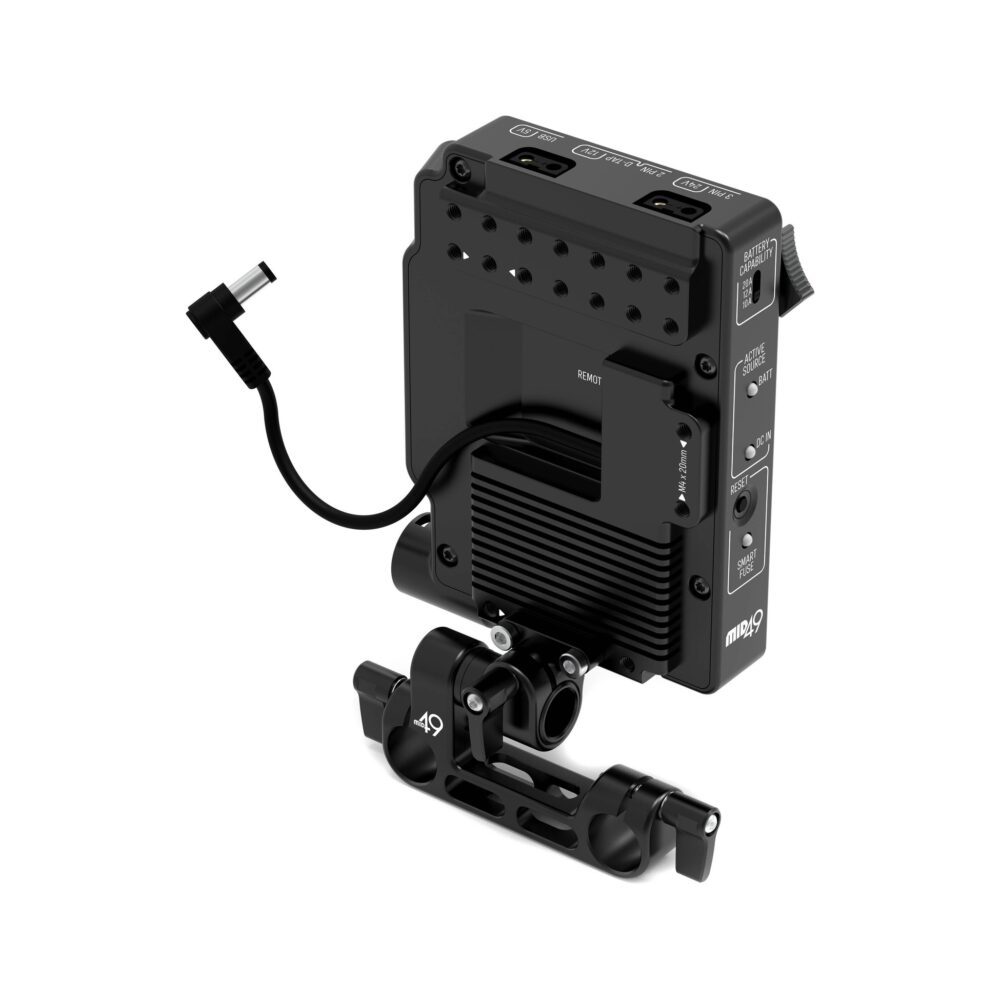 MID49 Power Distribution Box DB-4 for Canon C80/C70, Gold Mount, Rod Mounted