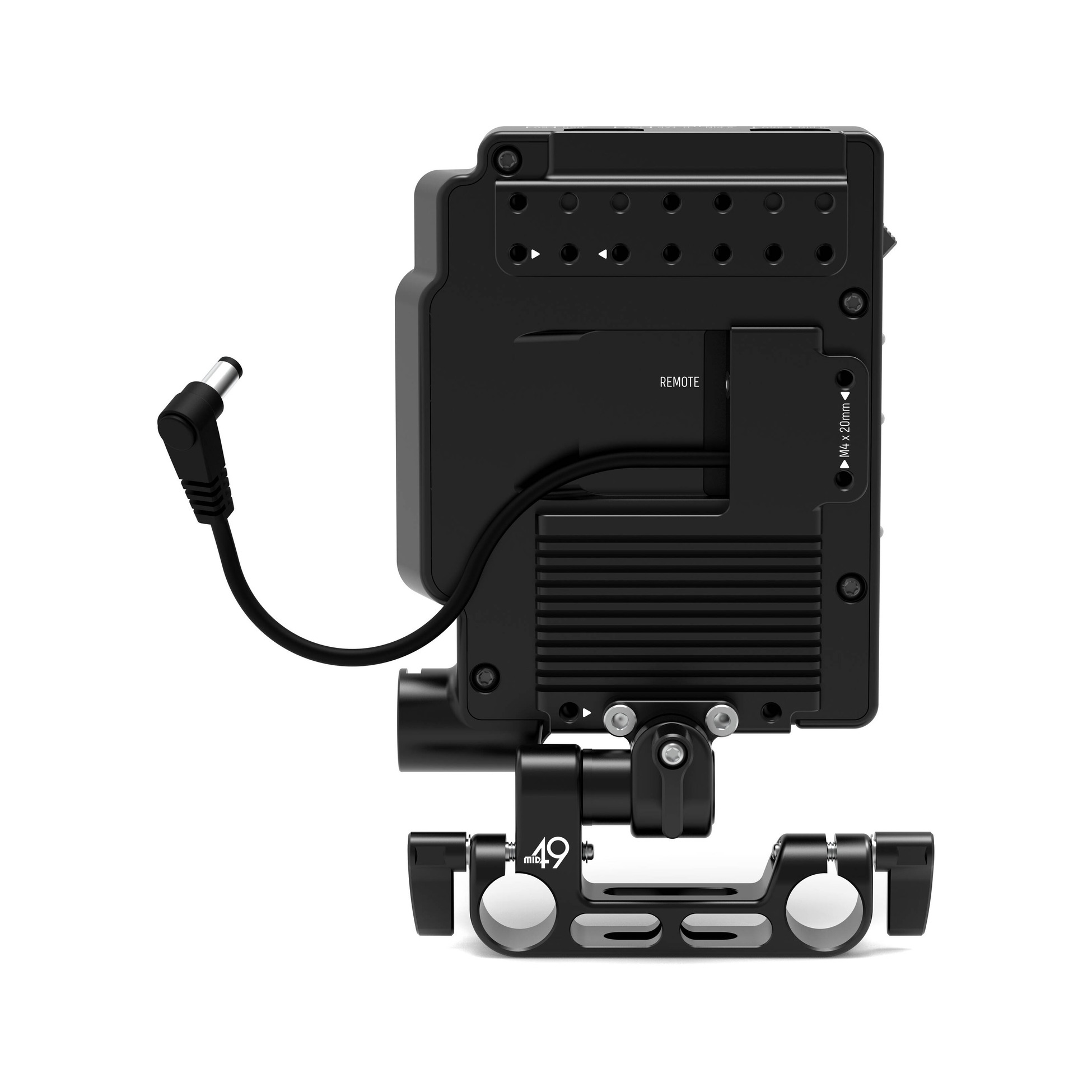 MID49 Power Distribution Box DB-4 for Canon C80/C70, Gold Mount, Rod Mounted