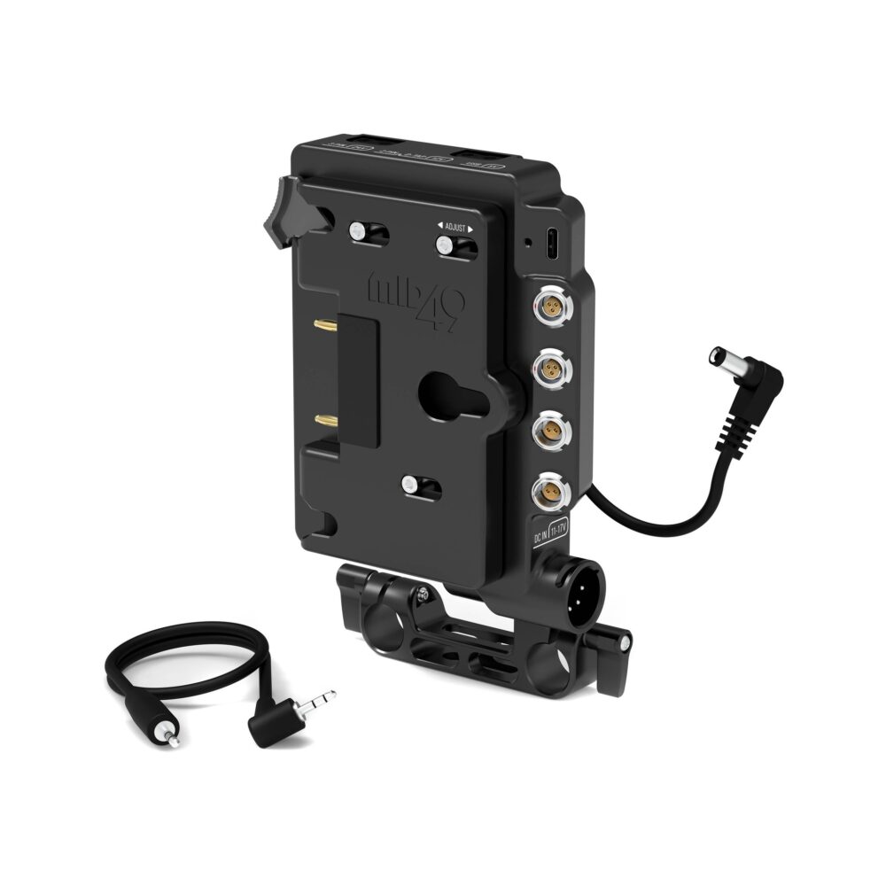 MID49 Power Distribution Box DB-4 for Canon C80/C70, Gold Mount, Rod Mounted
