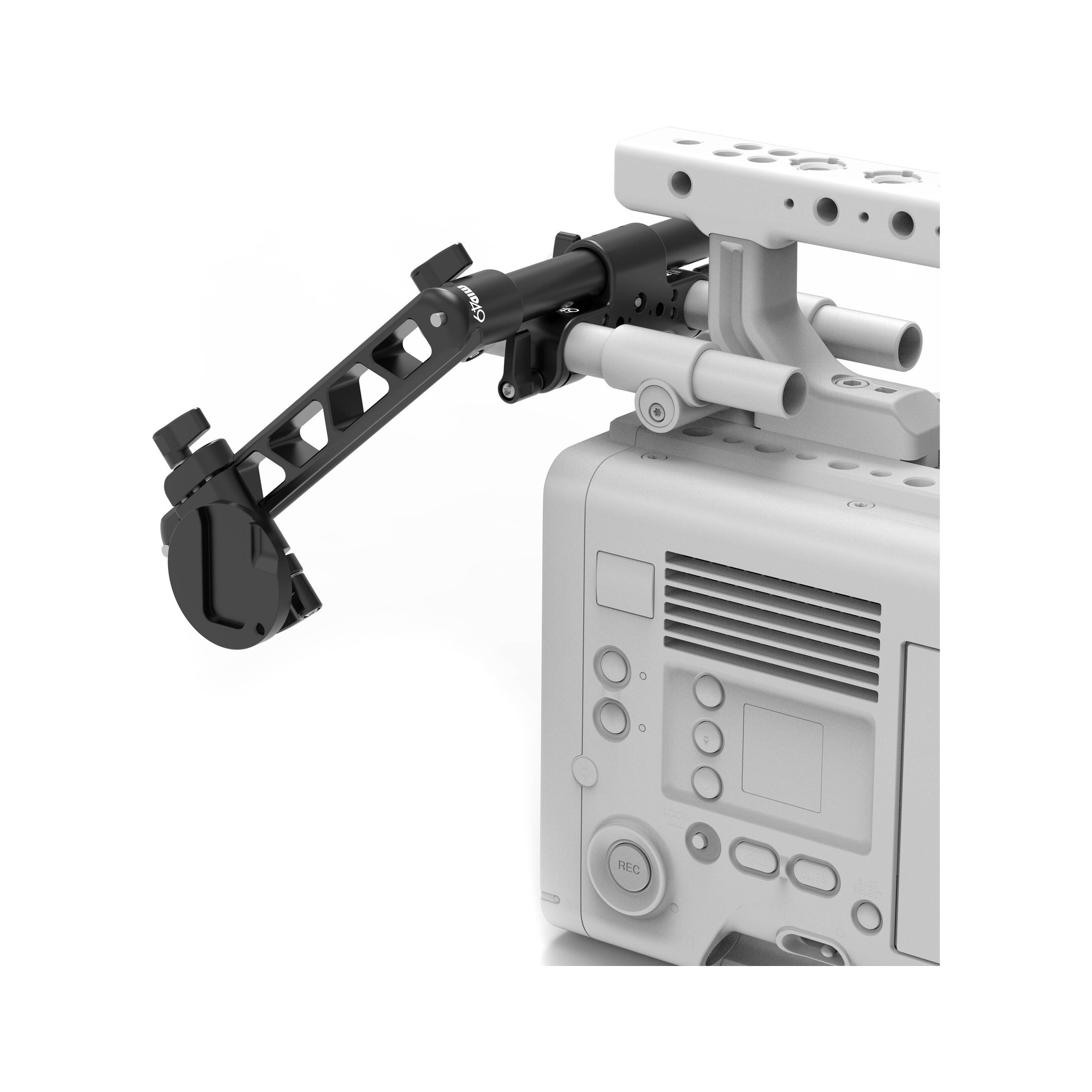 MID49 TWIST Mount EVF Kit for Sony Venice Viewfinder Wedge (DVF-EL200) with Multi-Function Rod Bracket