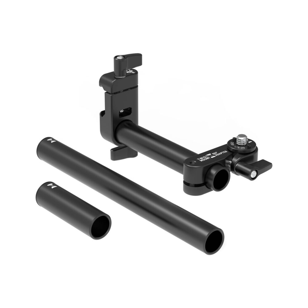 MID49 TWIST Mount Knuckle with Monitor Right-Angle Adapter + Spud with Sony / PortKeys 1/4-20