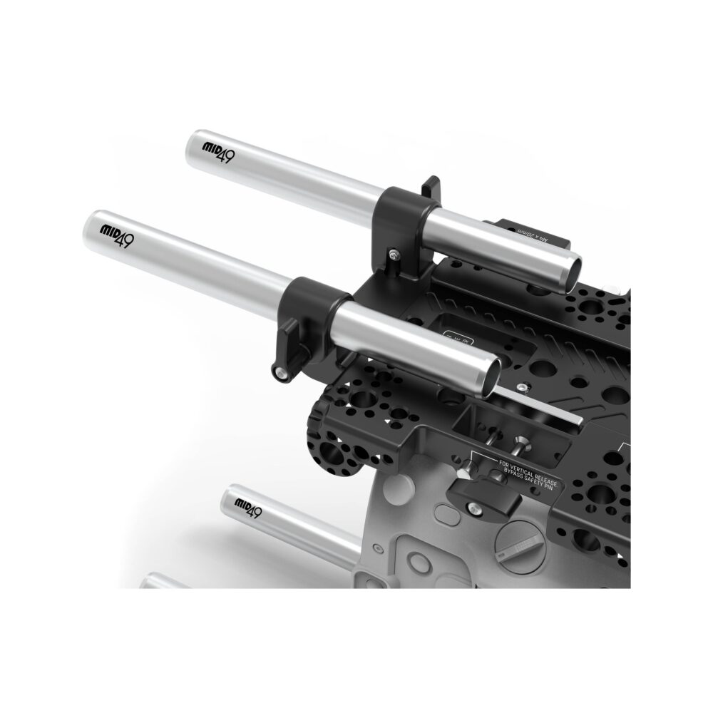 MID49 Top 15mm Rod Bracket for Sony BURANO, Canon C400, Blackmagic PYXIS / URSA Cine LF, FUJIFILM GFX ETERNA