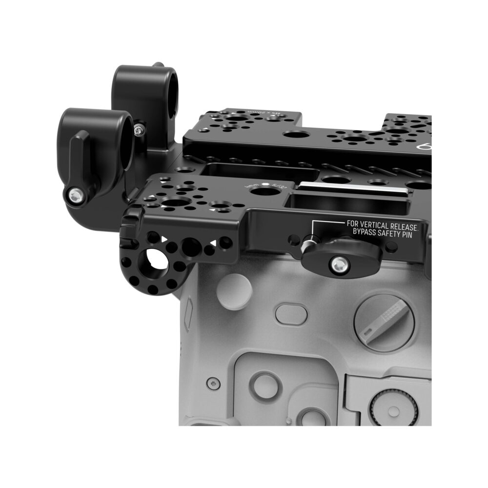 MID49 Top 15mm Rod Bracket for Sony BURANO, Canon C400, Blackmagic PYXIS / URSA Cine LF, FUJIFILM GFX ETERNA