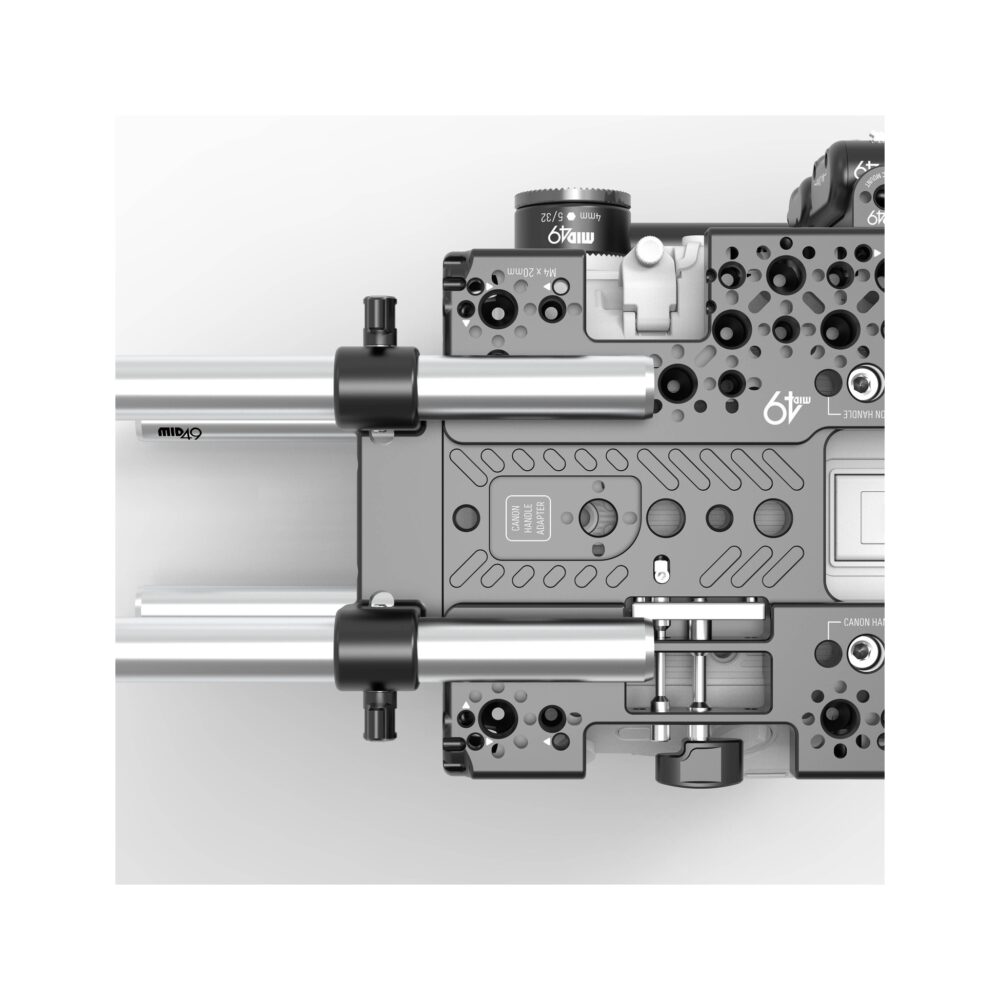 MID49 Top 15mm Rod Bracket for Sony BURANO, Canon C400, Blackmagic PYXIS / URSA Cine LF, FUJIFILM GFX ETERNA