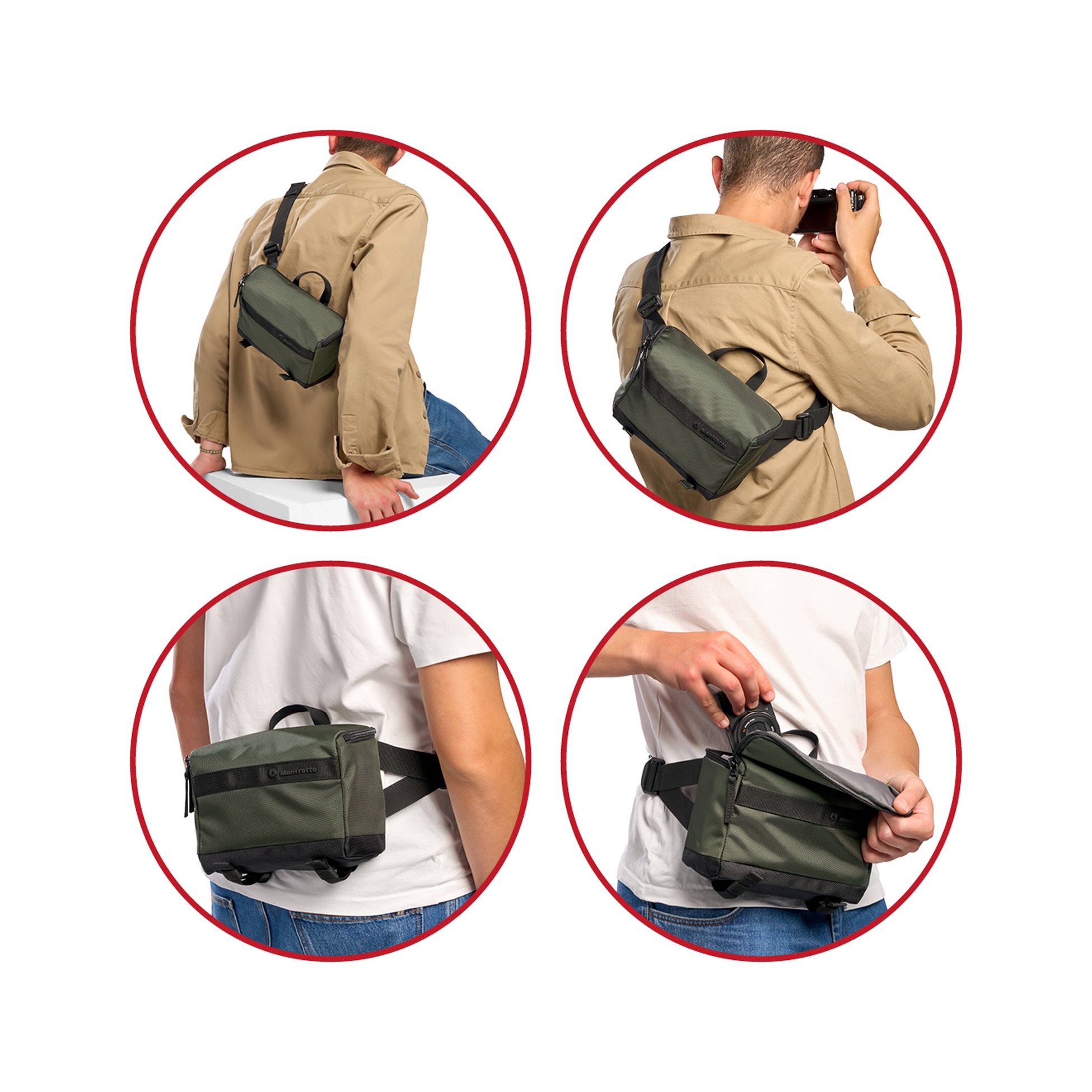 Manfrotto 2L Street Camera Waist Bag (Green)