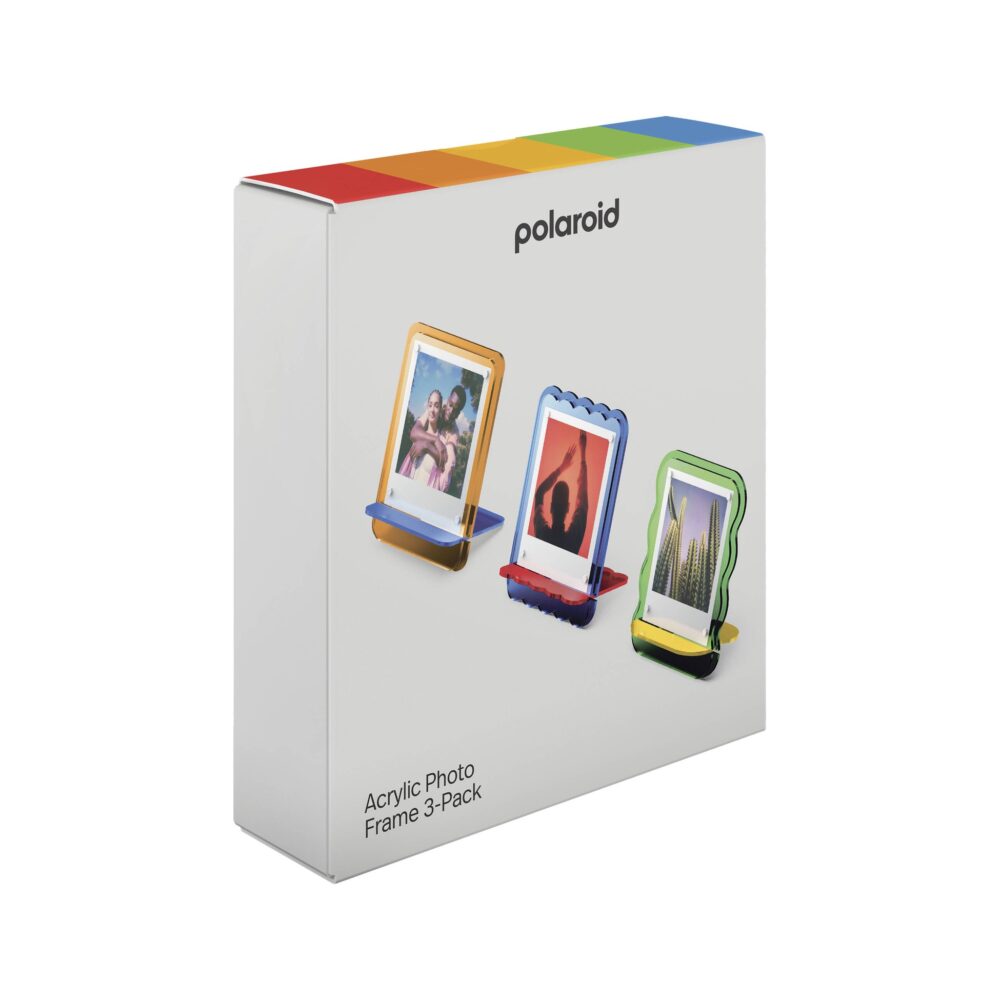Polaroid Acrylic Coloured Photo Frames - 3 Pack