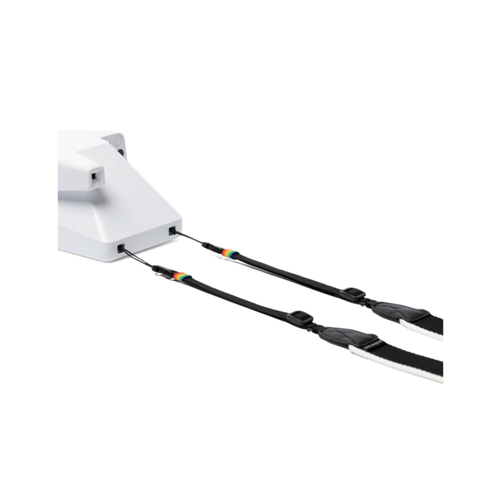 Polaroid Adjustable Size Flat Strap (Black & White)