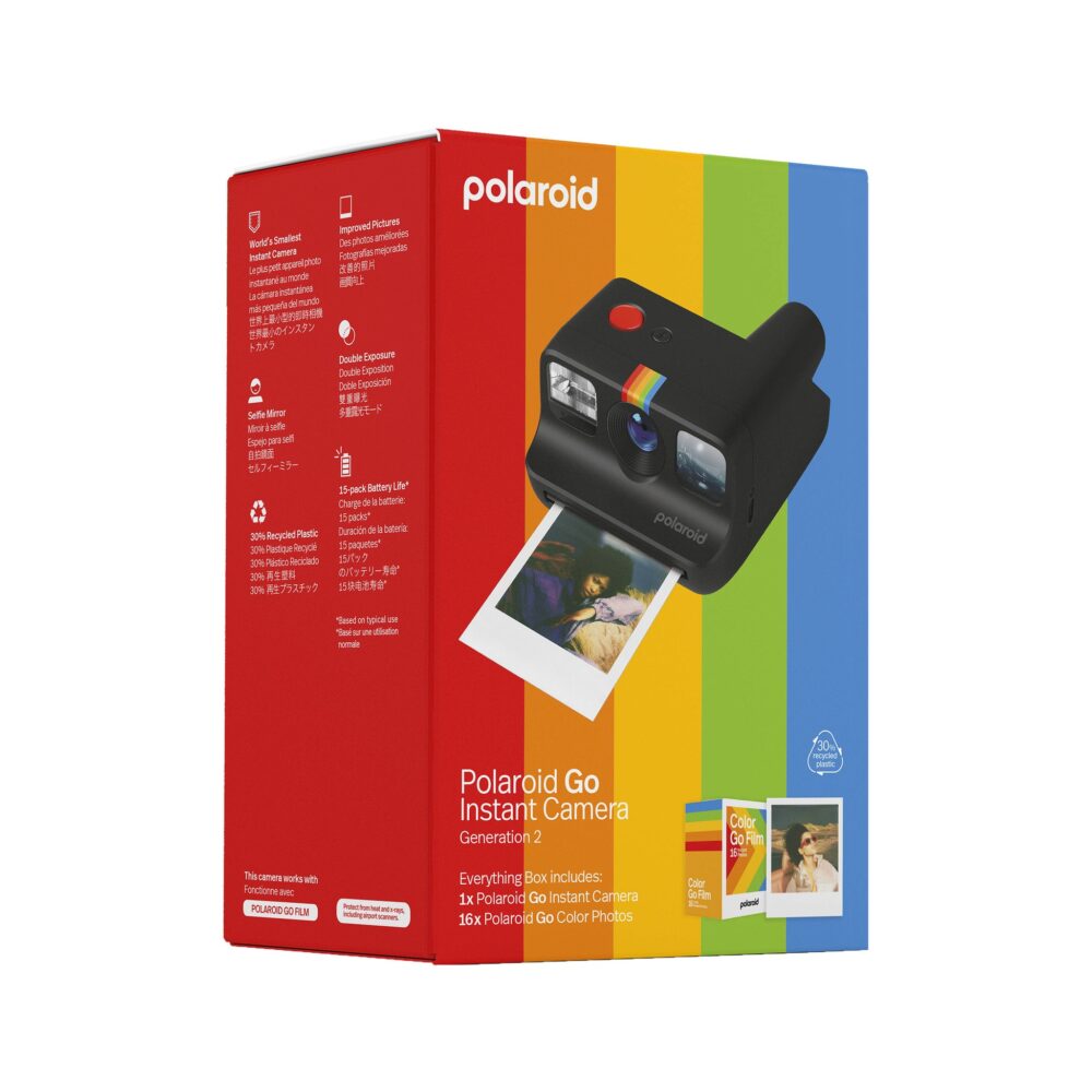 Polaroid Go Generation 2 Instant Film Camera Everything Box (Black)