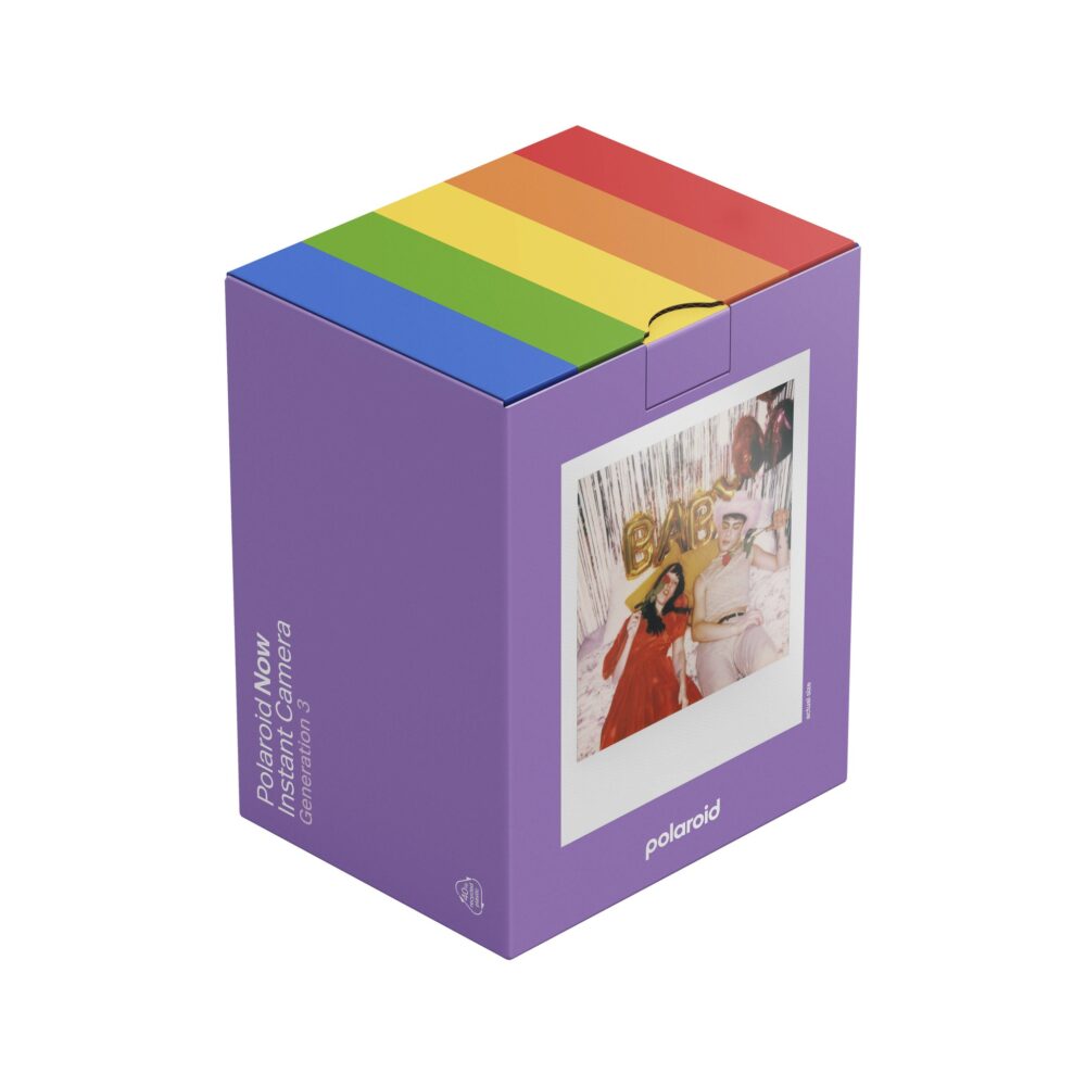 Polaroid Now Gen 3 Purple + Colour Film Bundle (8 Photos)