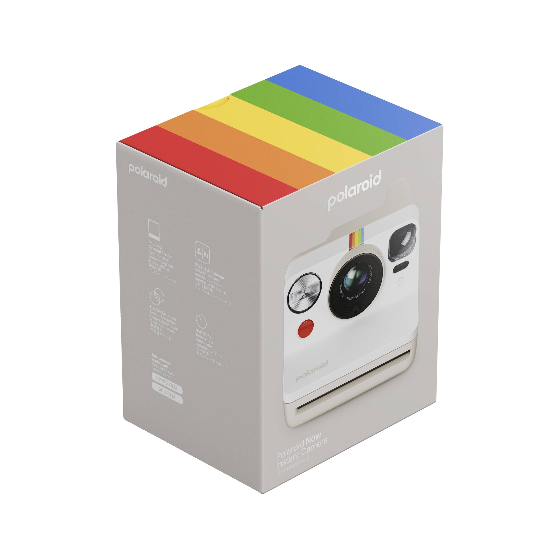 Polaroid Now Generation 3 i-Type Instant Camera - Pebble White