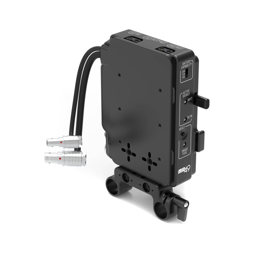 Power Distribution Box DB-1 (RED Komodo-X / V-Raptor, V-Mount, Rod Mounted)
