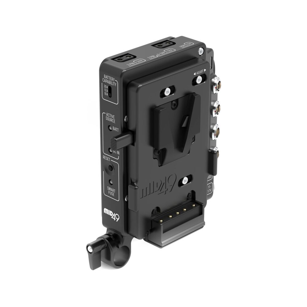 Power Distribution Box DB-1 (RED Komodo-X / V-Raptor, V-Mount, Rod Mounted)