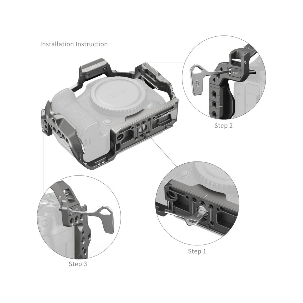 SmallRig 4977B HawkLock Quick Release Cage for Canon EOS R5 Mark II