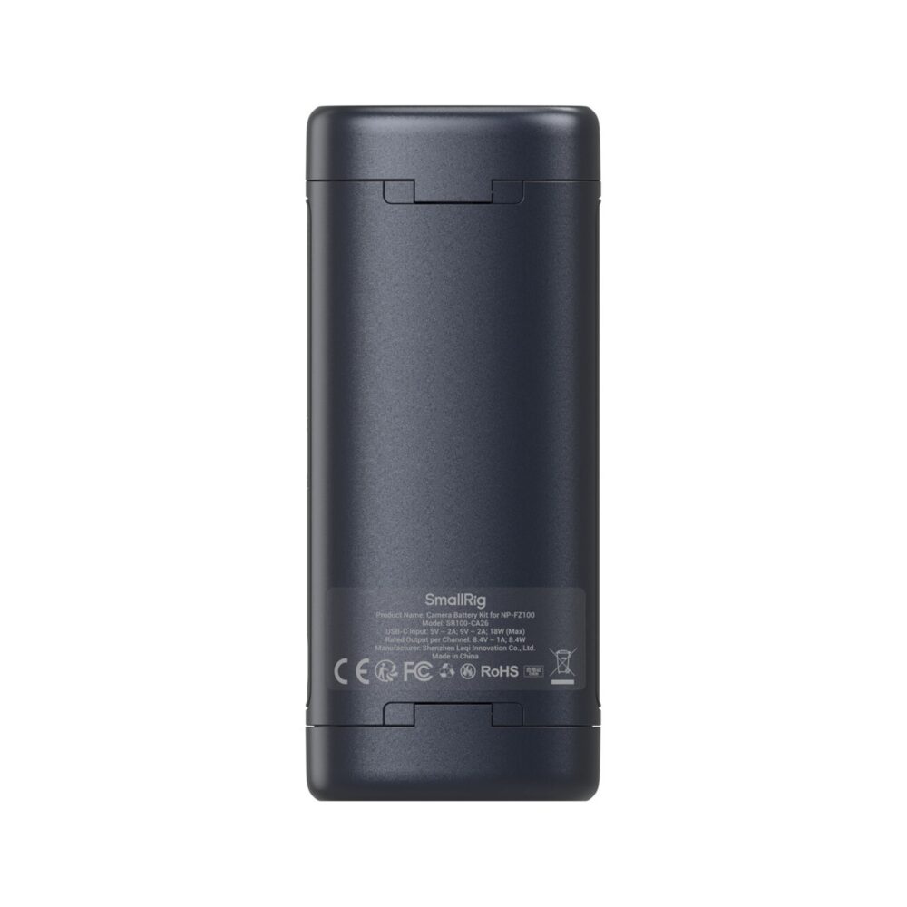 SmallRig 5106 Portable 2-Bay Charger Case for NP-FZ100 Batteries