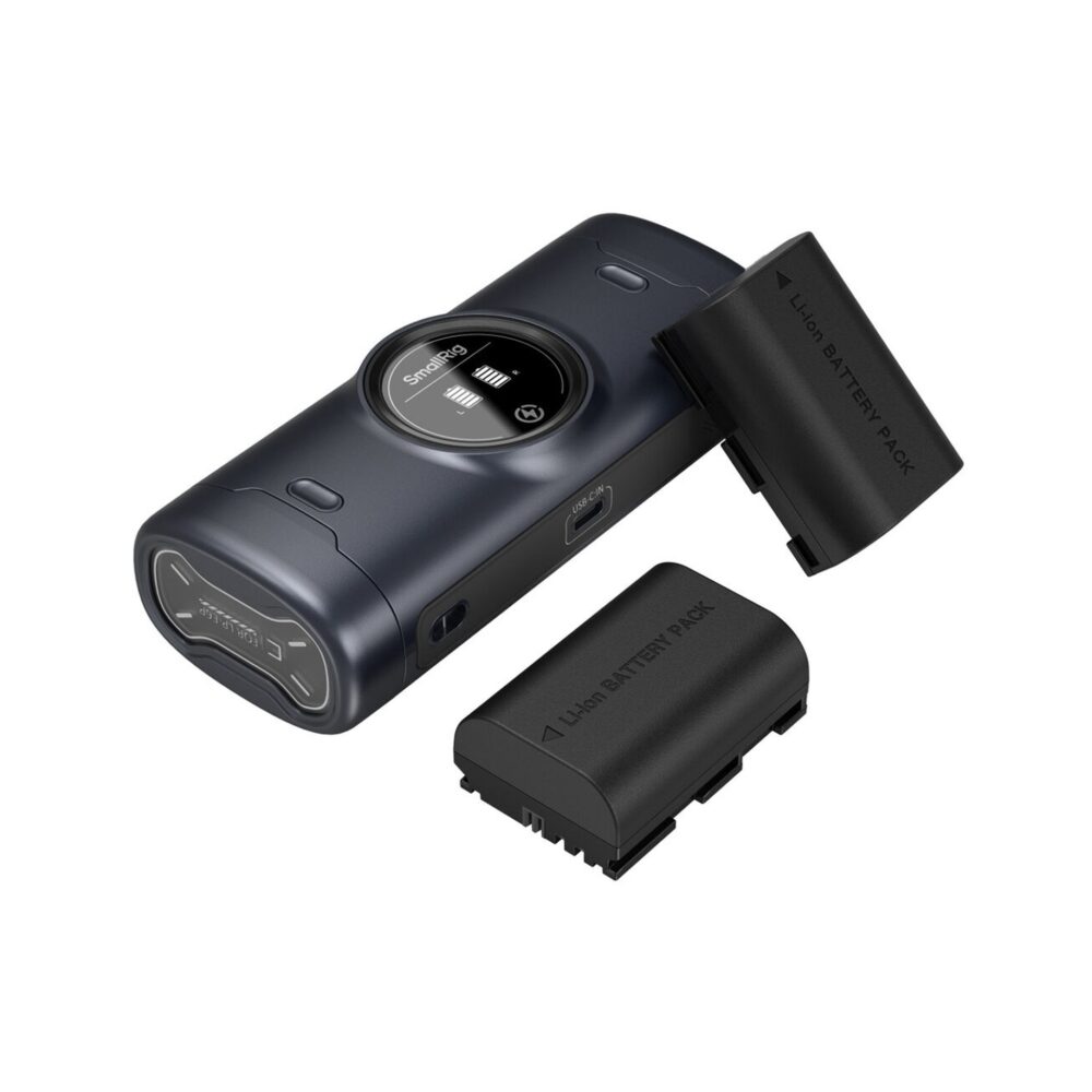 SmallRig 5695 LP-E6P Kit with 2 Batteries and Portable 2-Bay Charger Case