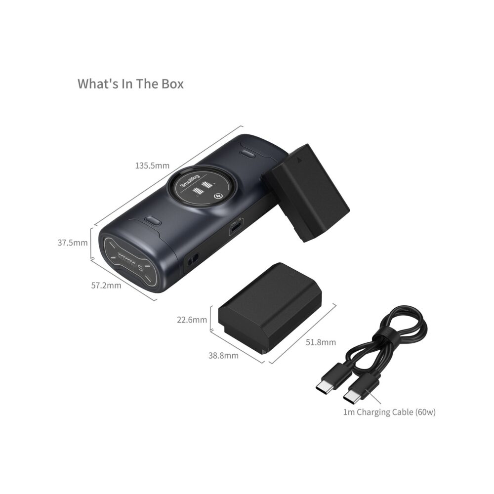 SmallRig 5696 NP-FZ100 Kit with 2 Batteries and Portable 2-Bay Charger Case