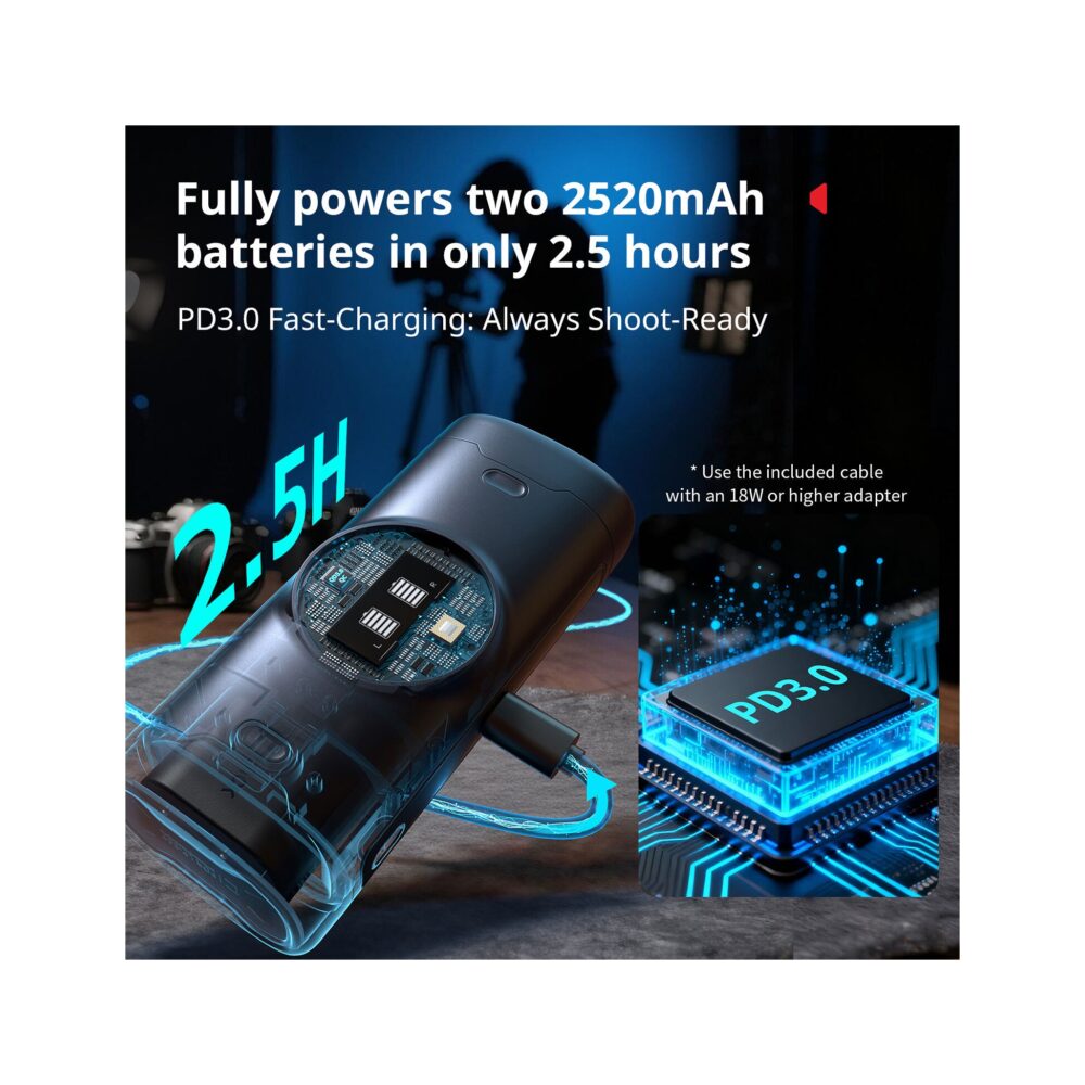 SmallRig 5697 Portable Charger Case Kit for EN-EL15c Batteries