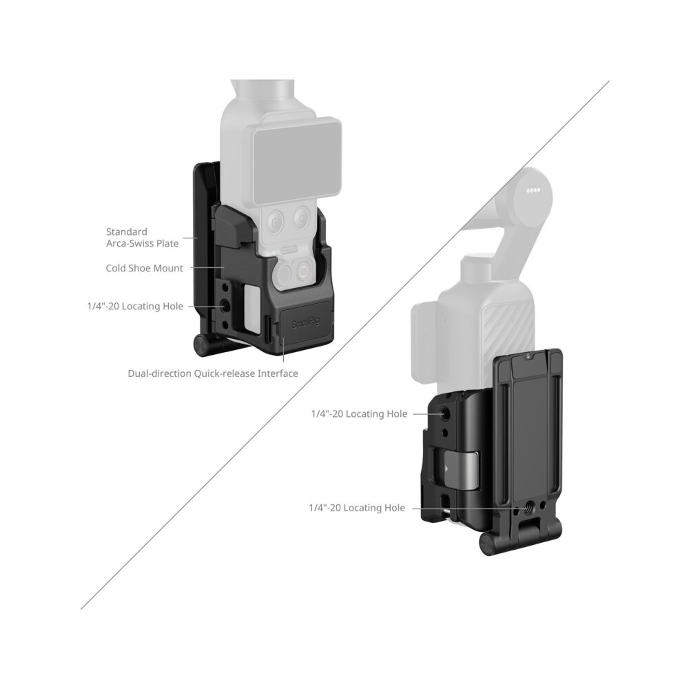 SmallRig 6003 Multifunctional Cage with Magnetic Mount for DJI Osmo Pocket 4/Xtra Muse