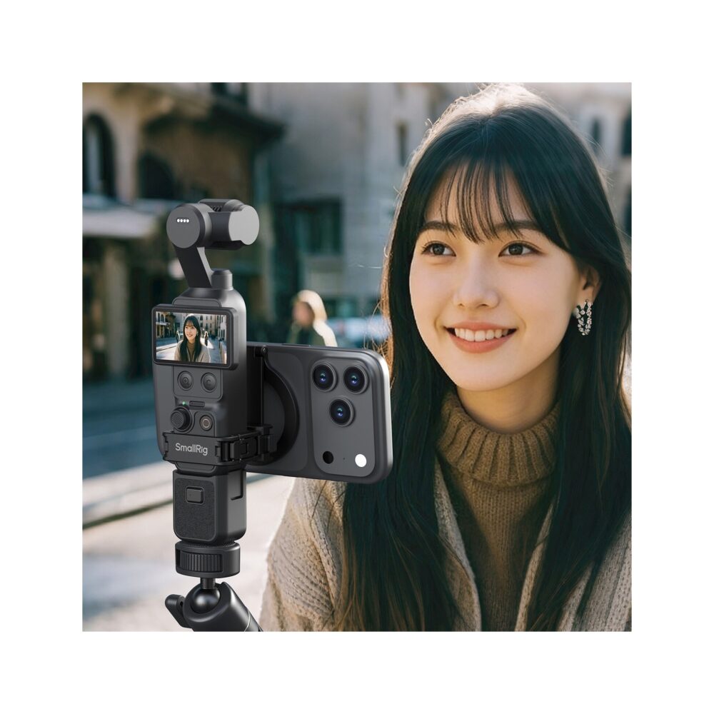 SmallRig 6004 MagSafe-Enabled Magnetic Mount for DJI Osmo Pocket 4/3/Xtra Muse and Mobile Phones
