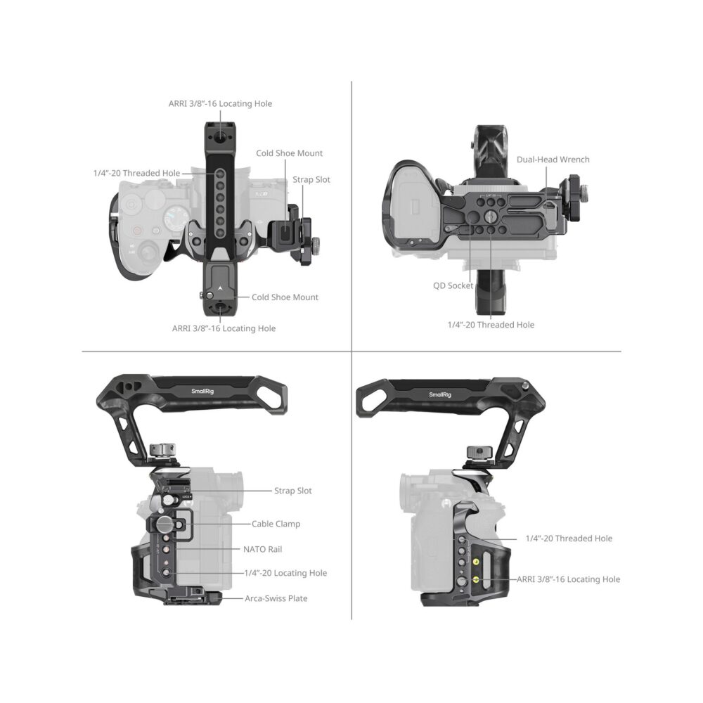 SmallRig 6031 Advanced Rhinoceros Cage Kit for Sony Alpha 7 V / 7R V / 7 IV
