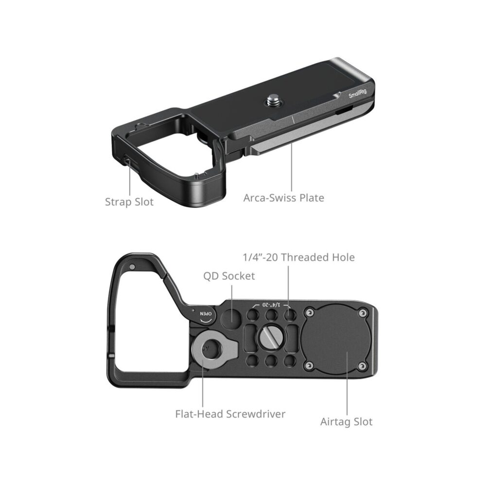 SmallRig 6033 Baseplate with AirTag Slot for Sony a7 V / a7R V / a7 IV / a7R IV / a7S III / a1