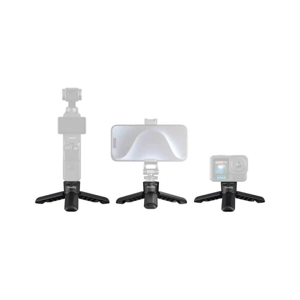 SmallRig 6049 Quick Release Mini Tripod for DJI Osmo Pocket 4/3/Xtra Muse (Black)