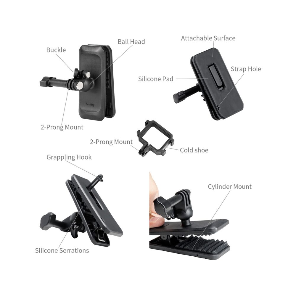 SmallRig 6052 Backpack Strap Clip Mount for DJI Osmo Pocket 4 / 3