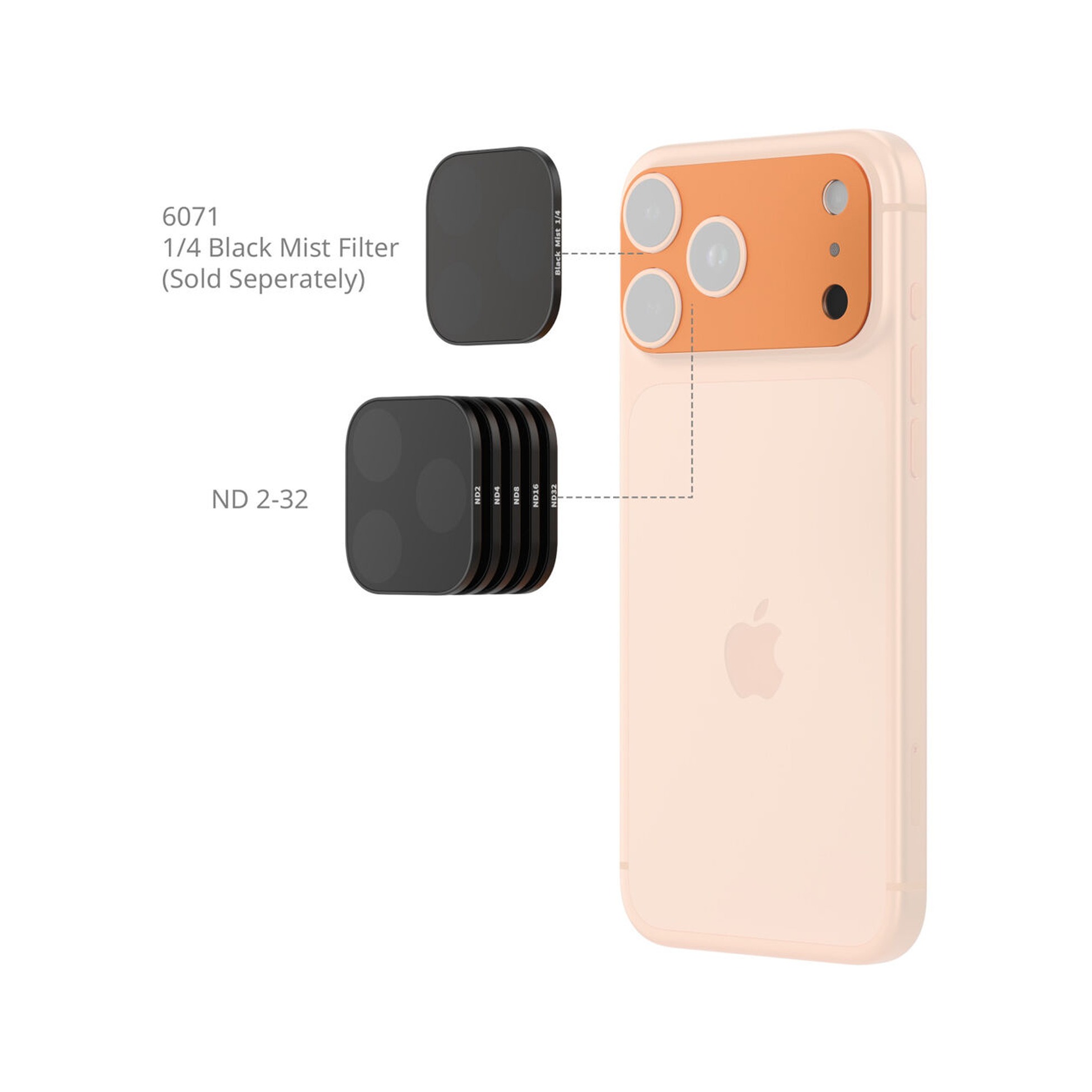 SmallRig 6076 Square ND & Black Mist Filter Kit for iPhone 17 Pro Max (Blue)