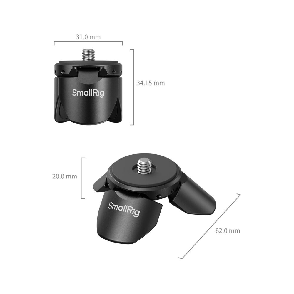 SmallRig 6083 Mini Quick Release Tripod for DJI Osmo Pocket 4/3/Xtra Muse (Black)