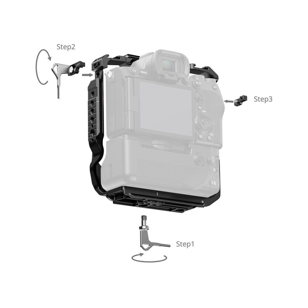 SmallRig 6114 Cage for Sony Alpha 7R V / 7S III / 1 with Vertical Grip VG-C4EM