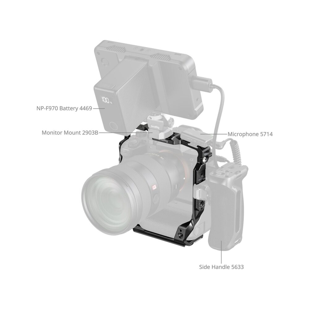 SmallRig 6114 Cage for Sony Alpha 7R V / 7S III / 1 with Vertical Grip VG-C4EM