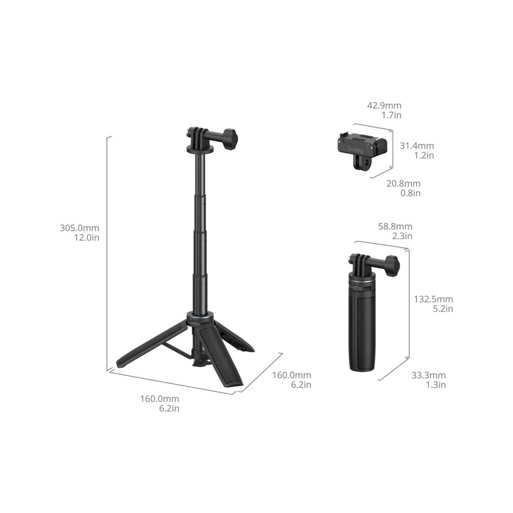 SmallRig 6149 Selfie Stick Support for DJI Osmo Action 6 / Nano