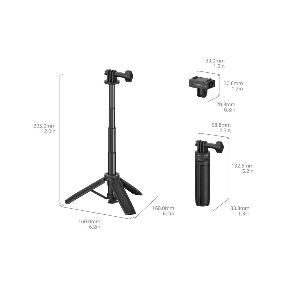 SmallRig 6151 Selfie Stick Support for Insta360 X5 / Ace Pro / Ace Pro 2