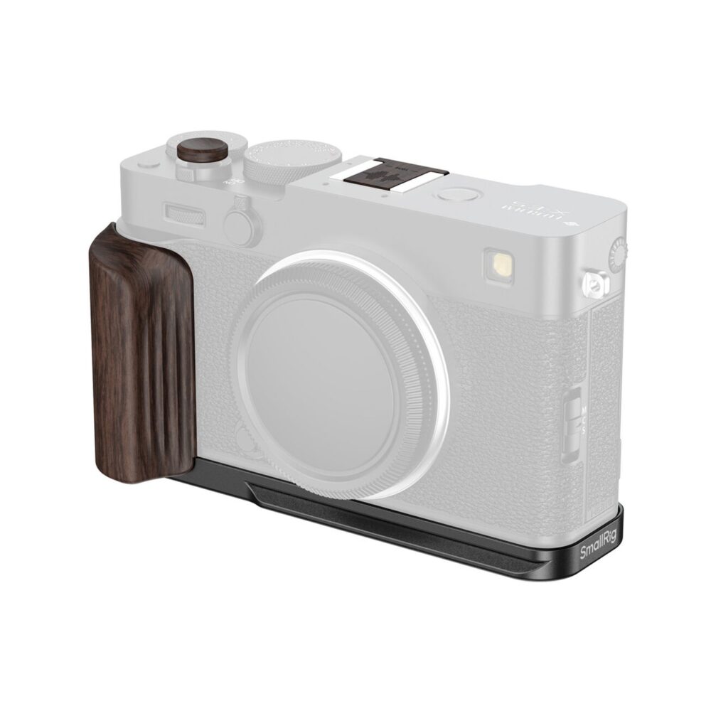 SmallRig 6237 L-Shaped Mount Plate with Ebony Wooden Handle for Fujifilm X-E5 (Black)