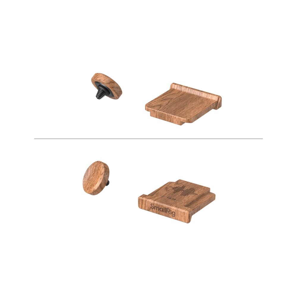 SmallRig 6238 Wooden Hot Shoe Cover and Shutter Button for FUJIFILM Cameras (Rosewood)