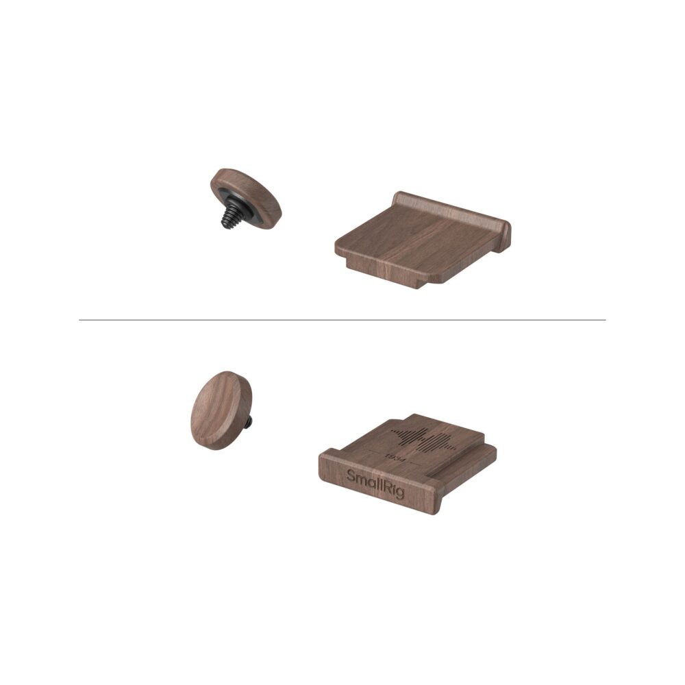 SmallRig 6239 Wooden Hot Shoe Cover and Shutter Button for FUJIFILM Cameras (Walnut)