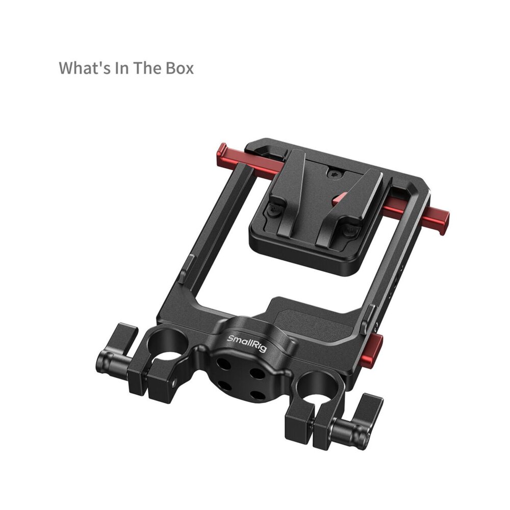 SmallRig 6273 Rotatable V-Mount Battery Plate with Dual V-Locks and 15mm Dual-Rod Clamp