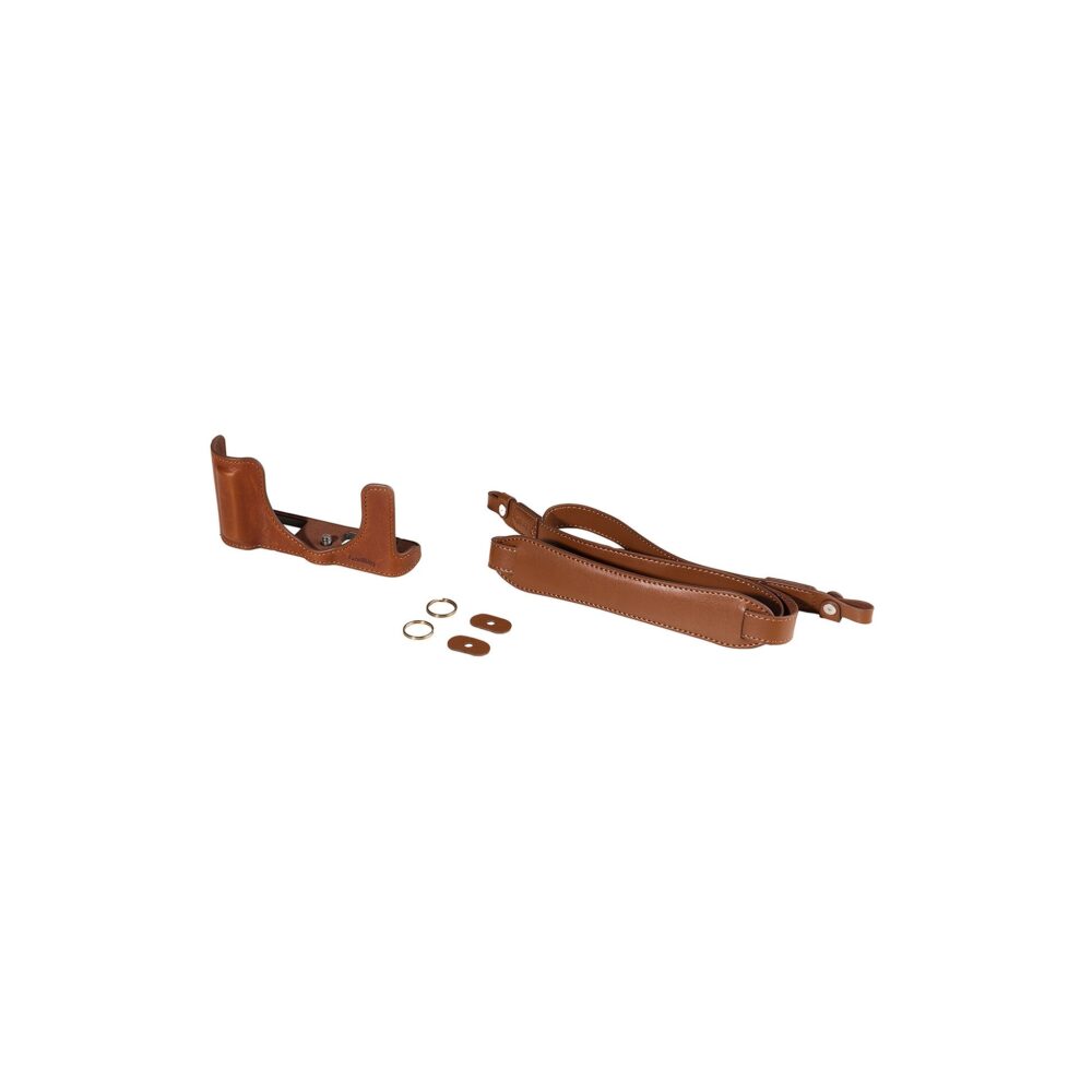 SmallRig 6275 Leather Half Case Kit for Panasonic LUMIX L10 (Brown)