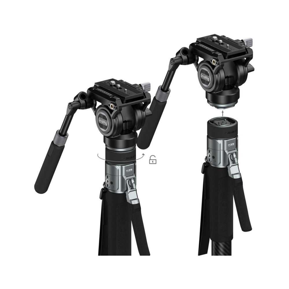 SmallRig 6286 × Potato Jet TRIBEX PRO X-Clutch Hydraulic Monopod (Video Version)