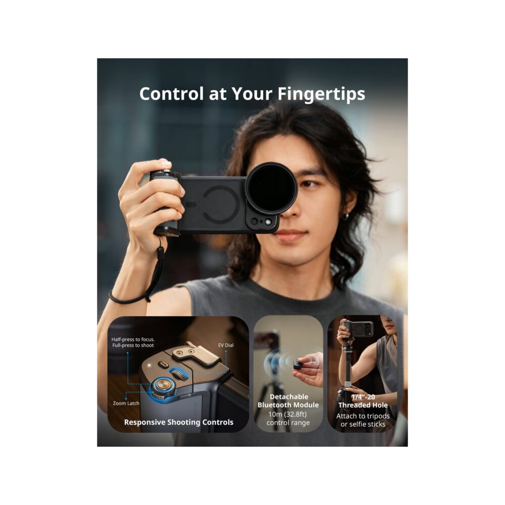 SmallRig 6301 FilMov Photography Grip Kit with Filter for iPhone 17 Pro Max