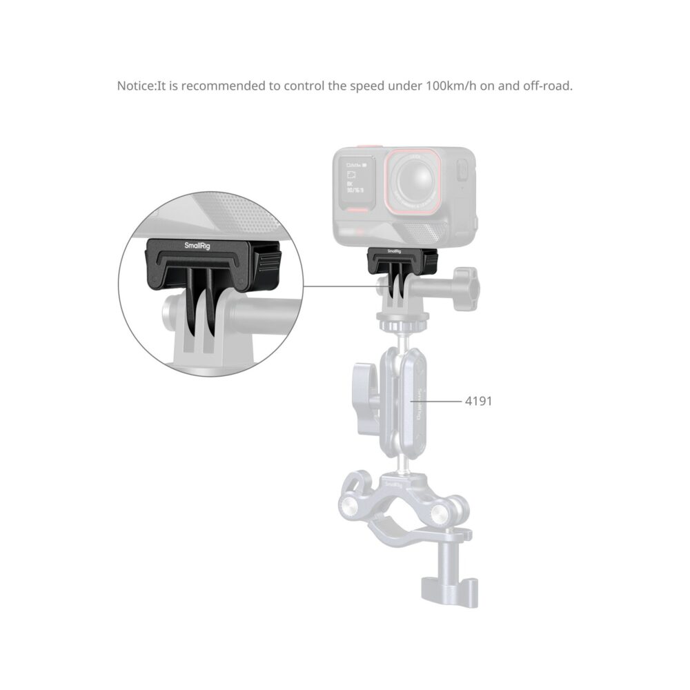 SmallRig 6303 Quick Release Mount Adapter for Insta360 X5/X4 Air/Ace Pro 2/Ace Pro/Ace (2-Pack)