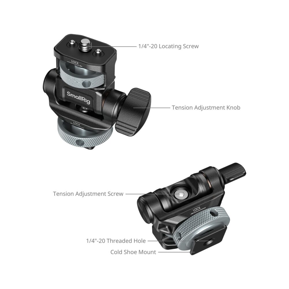 SmallRig 6313 Monitor Support with Cold Shoe Mount