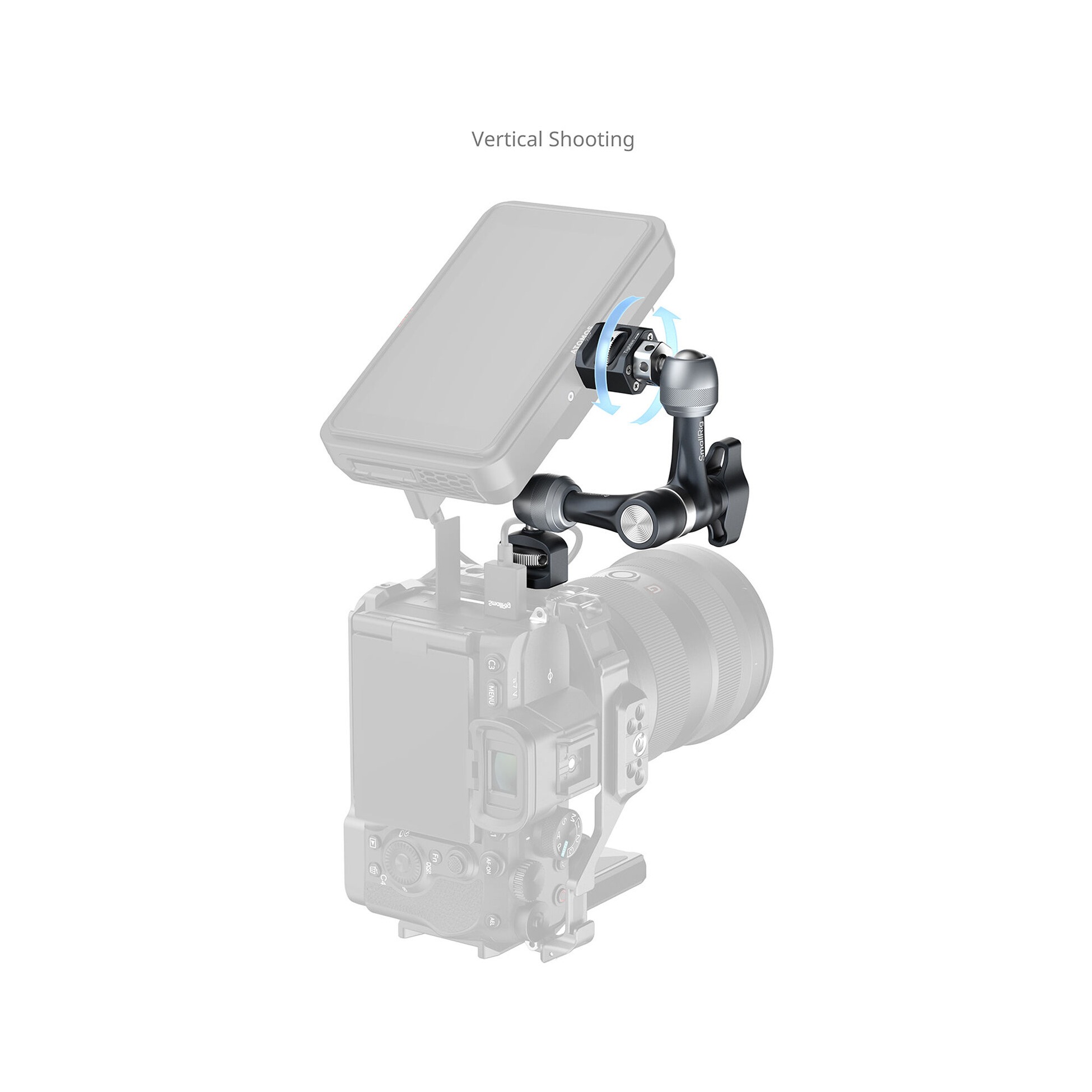 SmallRig 6317 Magic Arm Support with 1/4"-20 Locating Screws (7.9")