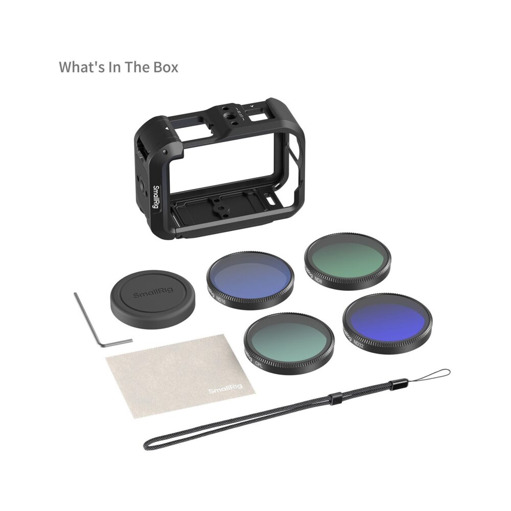 SmallRig 6374 Advanced Camera Cage Kit with Filters for DJI Osmo Action 6