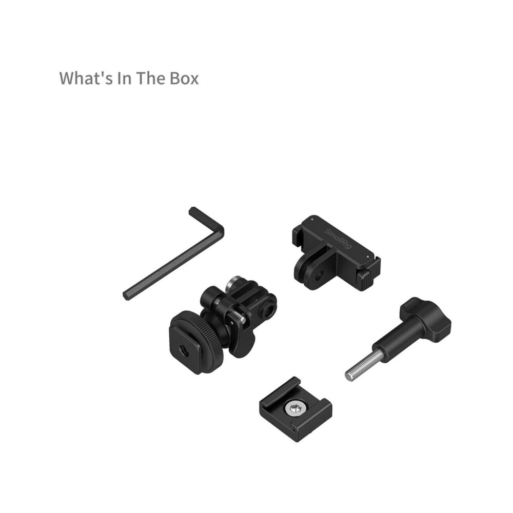 SmallRig 6396 Quick Release Adapter with Cold Shoe Mount and Mini Ball Head for DJI Osmo Action 6 / Osmo Nano