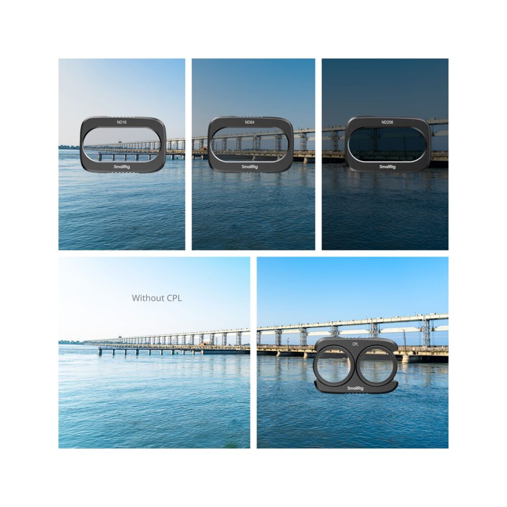 SmallRig 6476 ND & CPL Split Filter Kit for DJI Osmo Pocket 4P (4-8 Stops)