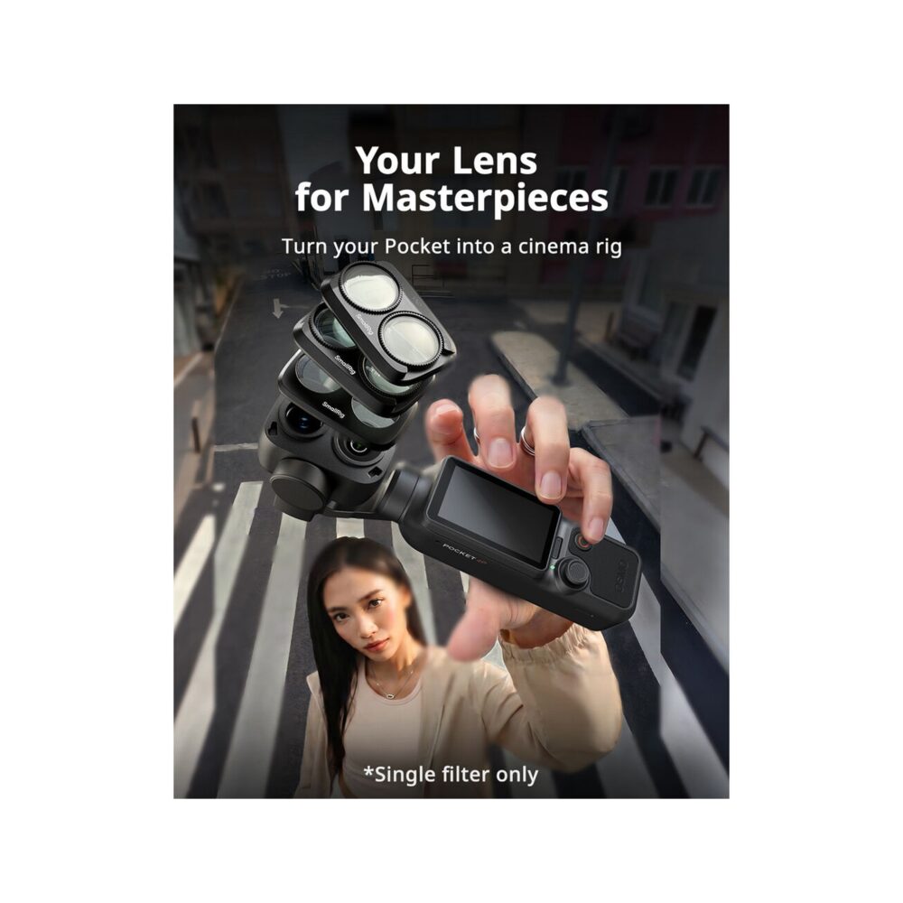 SmallRig 6476 ND & CPL Split Filter Kit for DJI Osmo Pocket 4P (4-8 Stops)